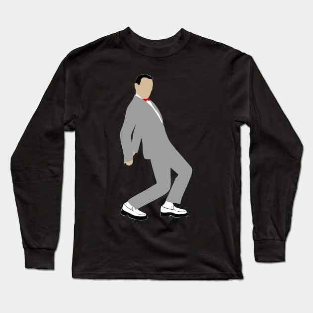 Pee Wee Herman Long Sleeve T-Shirt by RevArt